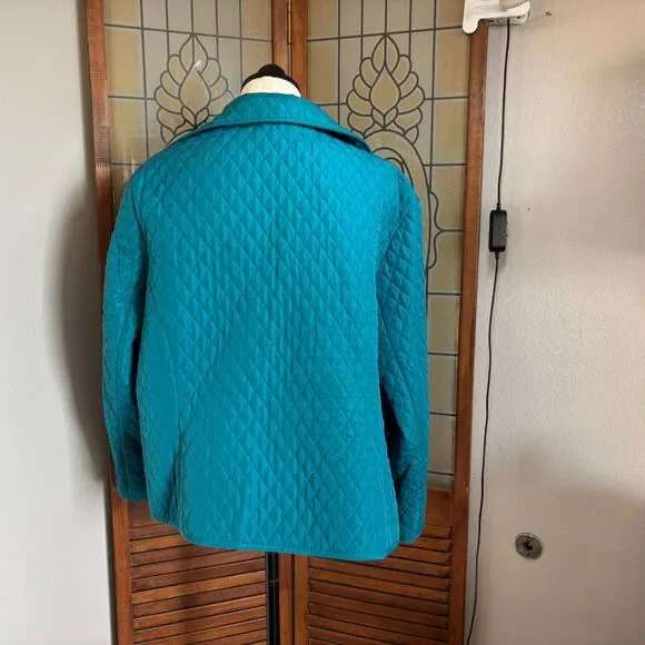 Briggs Of New York Retro Diamond Stitch Quilted Lightweight Jacket Plus Size 3X - Picture 5 of 16